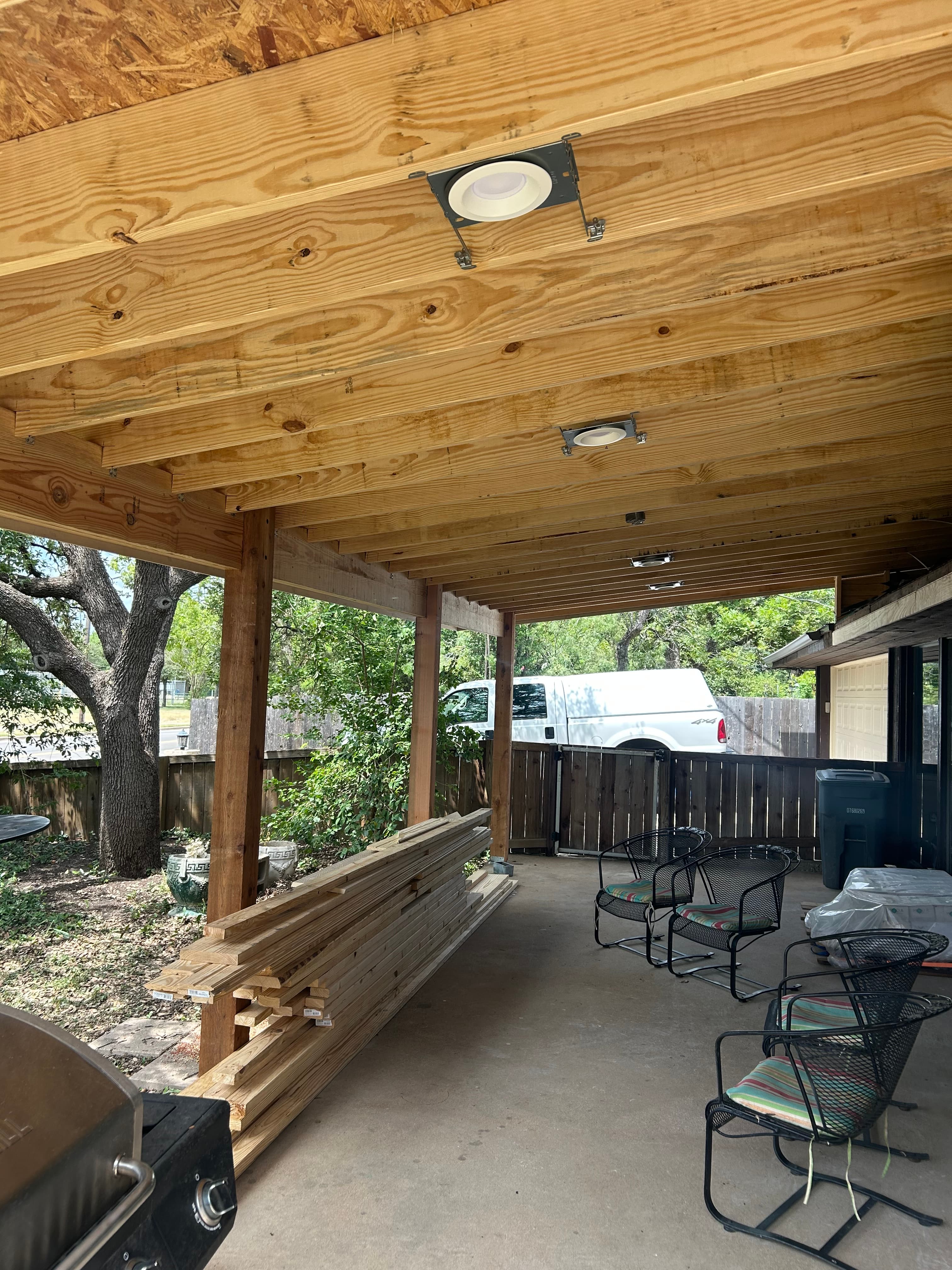 Outdoor Wiring by Recon Roofing in Central Texas