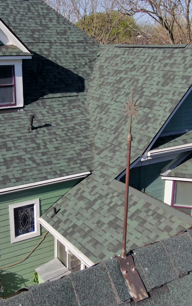 Completed roof detail by Recon Roofing